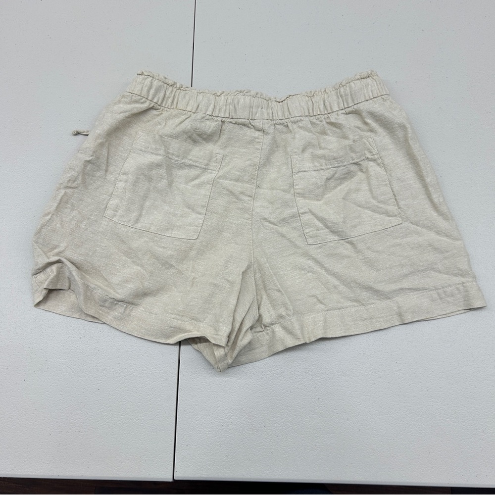 GAP Cream High Waist Shorts with Elastic Waistband - Picture 4 of 4